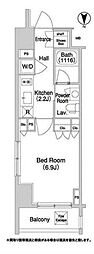 COMFORIA門前仲町 1Kの間取図画像