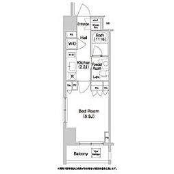 COMFORIA門前仲町 1Kの間取図画像