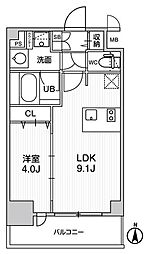 ディームス東陽町2 1LDKの間取図画像