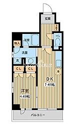 プロスペクト門前仲町 1LDKの間取図画像