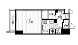 セリーズ門前仲町 1Kの間取図画像