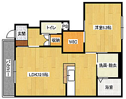 サンコート長束 1LDKの間取図画像