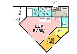 Esperanza青崎 1LDKの間取図画像