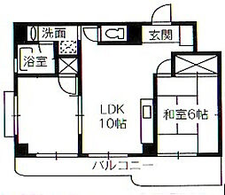 セレニティ光 2LDKの間取図画像