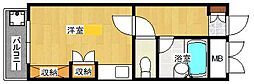 ハイソサエティ宝町 ワンルームの間取図画像