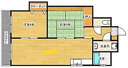 フィリアみなみ 2LDKの間取図画像