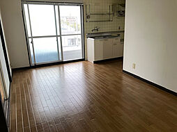 広島電鉄2系統 西観音町駅 徒歩10分の賃貸マンション 4階2LDKのリビング/ダイニング