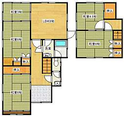 広島電鉄宮島線 東高須駅 徒歩8分の賃貸一戸建て 1階5LDKの間取り