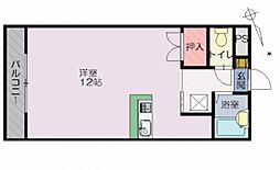 Space7 1Kの間取図画像