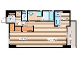 広島電鉄2系統 小網町駅 徒歩2分の賃貸マンション 3階1LDKの間取り