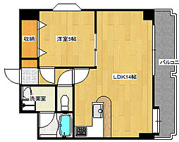 広島電鉄宮島線 商工センター入口駅 徒歩18分の賃貸マンション 3階1LDKの間取り
