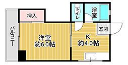 JR山陽本線 広島駅 徒歩9分の賃貸マンション 3階1Kの間取り