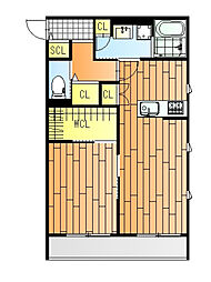 広島高速交通アストラムライン 祇園新橋北駅 徒歩8分の賃貸アパート 1階1LDKの間取り