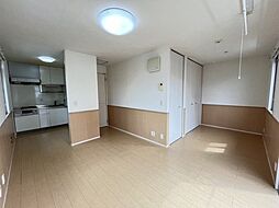 広島電鉄5系統 皆実町二丁目駅 徒歩4分の賃貸アパート 2階ワンルームのリビング/ダイニング