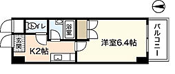 広島電鉄8系統 横川駅 徒歩7分の賃貸マンション 5階1Kの間取り