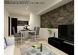 JR呉線 天神川駅 徒歩19分の賃貸マンション 3階1LDKのリビング/ダイニング