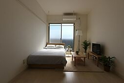 広島電鉄1系統 皆実町六丁目駅 徒歩12分の賃貸マンション 4階1Kのリビング/ダイニング