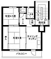 下九沢団地1号棟3階4.2万円