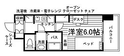 (仮称)学生会館ロイヤルジェルム学南町 1Kの間取図画像