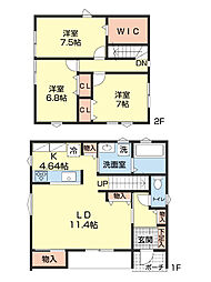 カムイチセ 1階3LDKの間取り