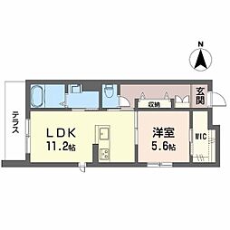 間取図画像 1LDK