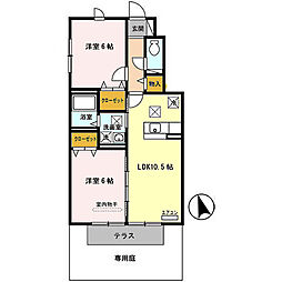 ルミエール岩橋（ルミエールイワセ）　A棟 1階/A105