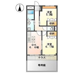 ガーデンビレッジpartII 1階/101