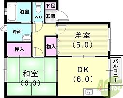 間取図画像 2DK