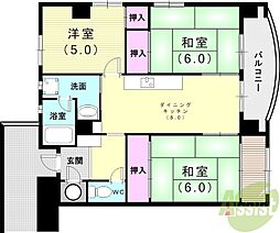 メゾン西明石 3DKの間取図画像