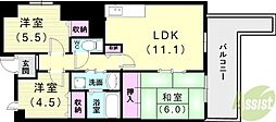 エンゼラート明石 3LDKの間取図画像