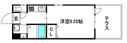 グリーンヒル小山 1Kの間取図画像