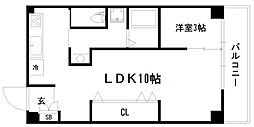パレステート日生熊野 1LDKの間取図画像