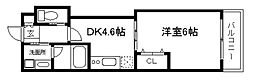 S-FORT二条城前 1DKの間取図画像
