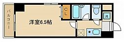 エクセレント御所西 1Kの間取図画像