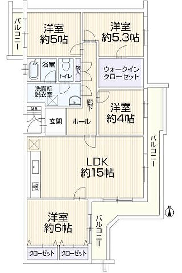 西武国分寺線 恋ヶ窪駅まで 徒歩14分(4LDK) 1階の間取り