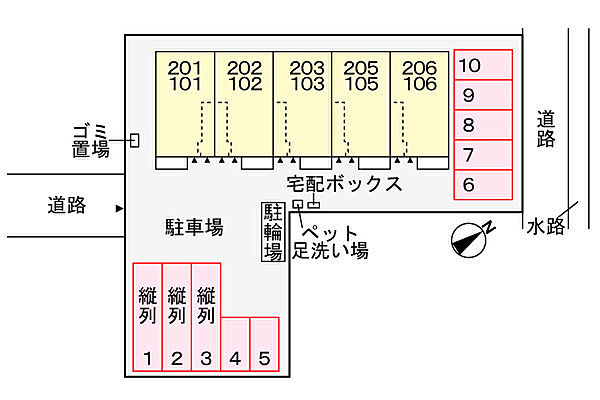 岡山県倉敷市連島町鶴新田(賃貸アパート1LDK・2階・50.96㎡)の写真 その15