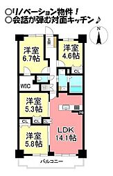 パストラルハイム豊橋壱番館 4LDKの間取図画像