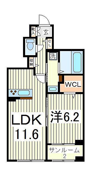 千葉県流山市大字東深井(賃貸アパート1LDK・1階・50.03㎡)の写真 その1