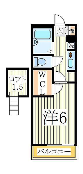 千葉県柏市大室(賃貸マンション1K・2階・20.18㎡)の写真 その2