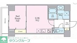 レイ両国 7階1LDKの間取り