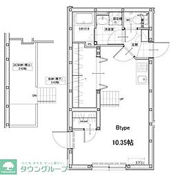 FAIR東向島 2階ワンルームの間取り