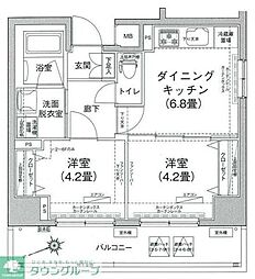 ティモーネ　押上 8階2DKの間取り