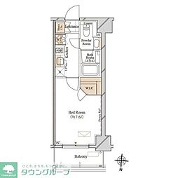 ブランシエスタ両国 11階1Kの間取り