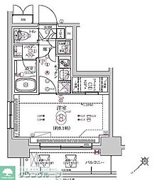 RELUXIA東向島 5階1Kの間取り