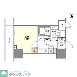 ＢＬＥＳＳ蔵前 5階1Kの間取り