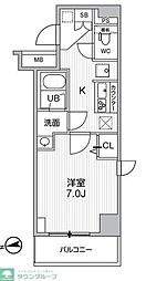ＨＦ曳舟レジデンス 3階1Kの間取り