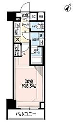 プレール・ドゥーク押上III 3階1Kの間取り