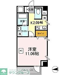 IDS台東ビル 4階1Kの間取り