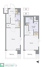 ルーブル錦糸町弐番館 7階2Kの間取り