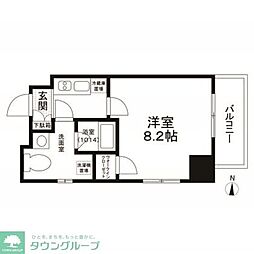 エスペランサK錦糸町 12階1Kの間取り